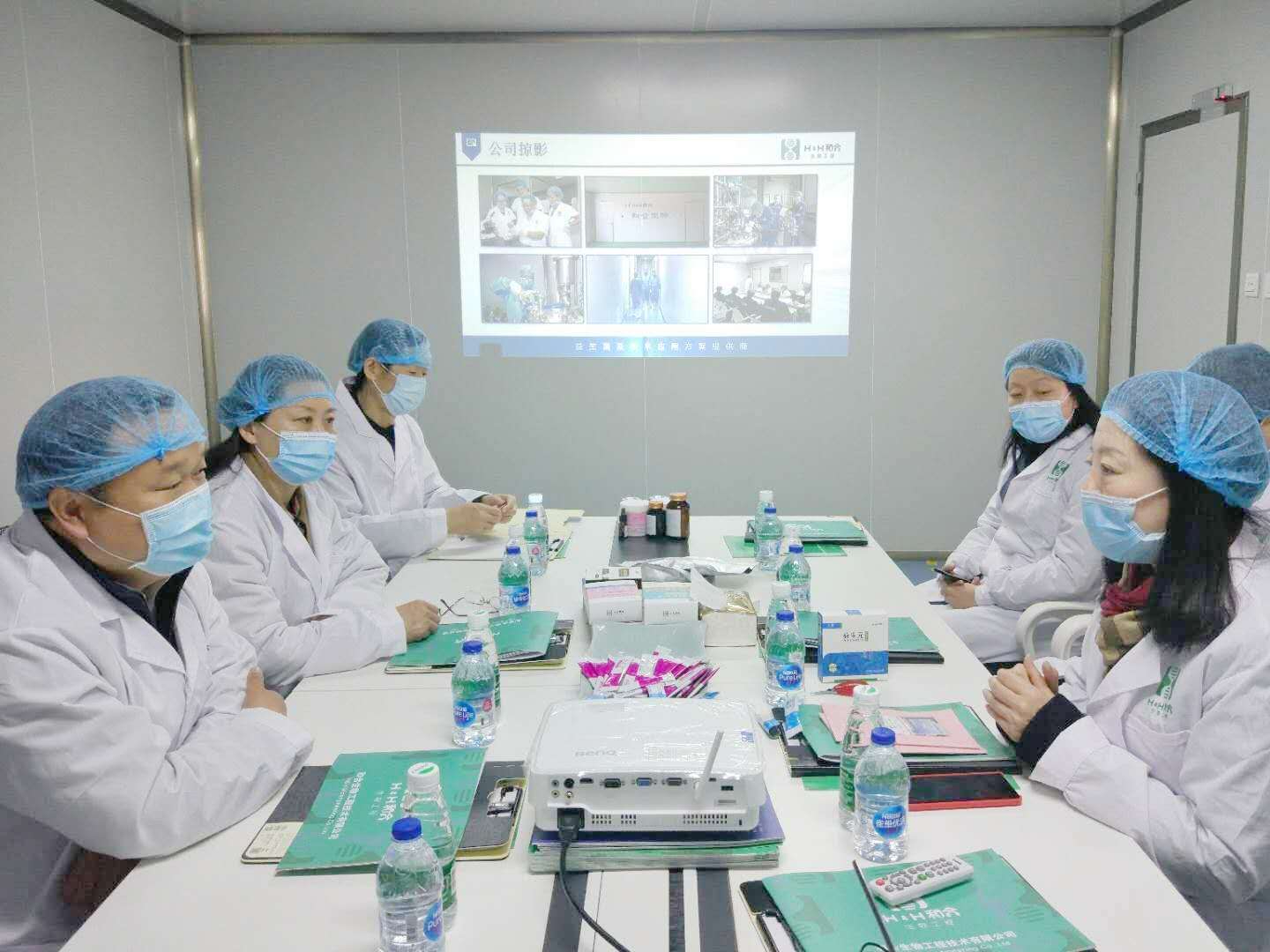 鄭州市工信局黨委委員、調研員吳忠陽一行赴和合生物調研疫情防控及“三送一強”工作
